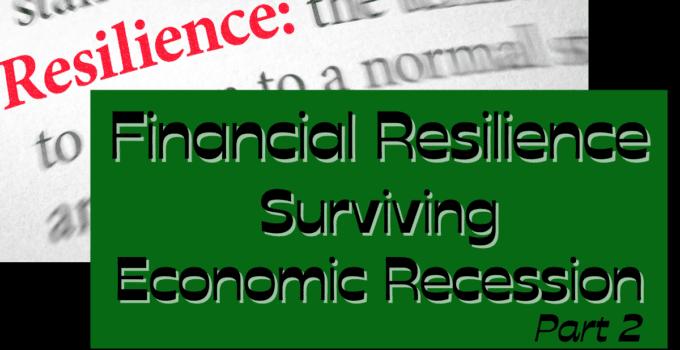 Surviving Economic Recession Part 2 – Financial Resilience